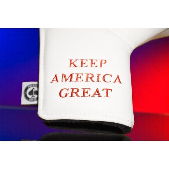 Keep America Great Premium Golf Club Headcover - Quality Leather, Hand-Made - Picture 7 of 11